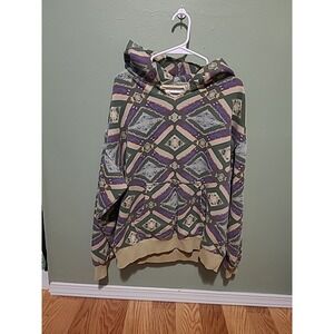 Free People We The Free It's A Vibe Print Hoodie Top Oversized Slouchy S 253724